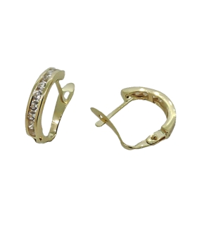 PENDIENTE AROS ORO 1ª LEY 13,3 X 2.50 MM