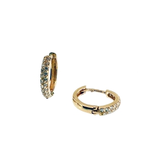 PENDIENTE CRIOLLA UNISEX ORO 18 KTES. 10