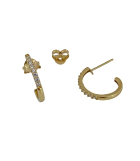 PENDIENTES AROS ORO PRIMERA LEY 14 MM