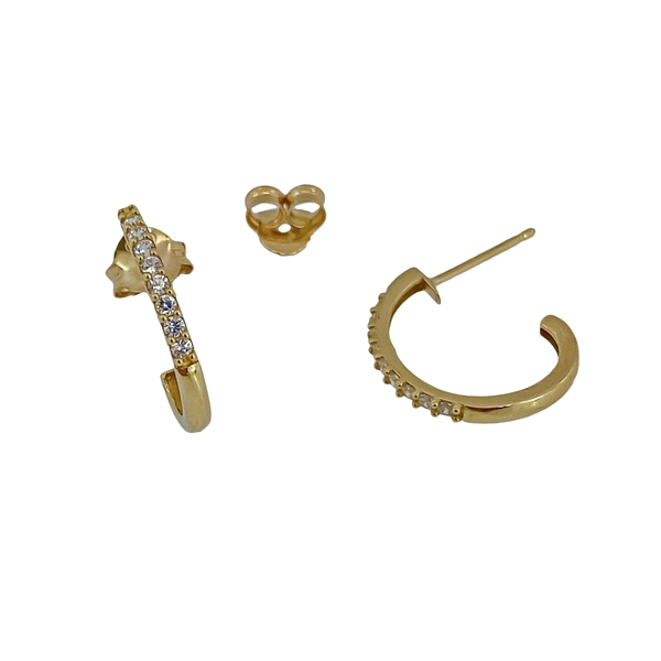 PENDIENTES AROS ORO PRIMERA LEY 14 MM