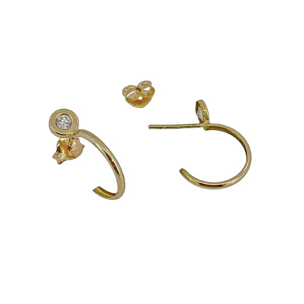 PENDIENTES AROS ORO PRIMERA LEY CHATON