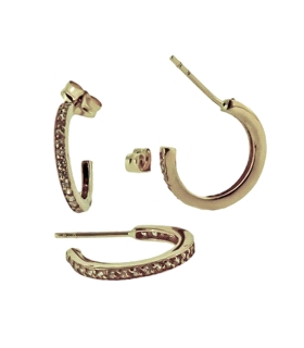 PENDIENTE ARO ORO 1ª LEY 13 EXTERIOR ZIR