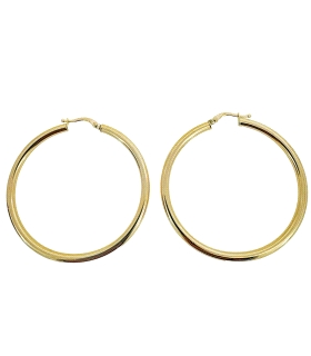 PENDIENTE CRIOLLAS ORO 18 KTES. 3 X 49 M