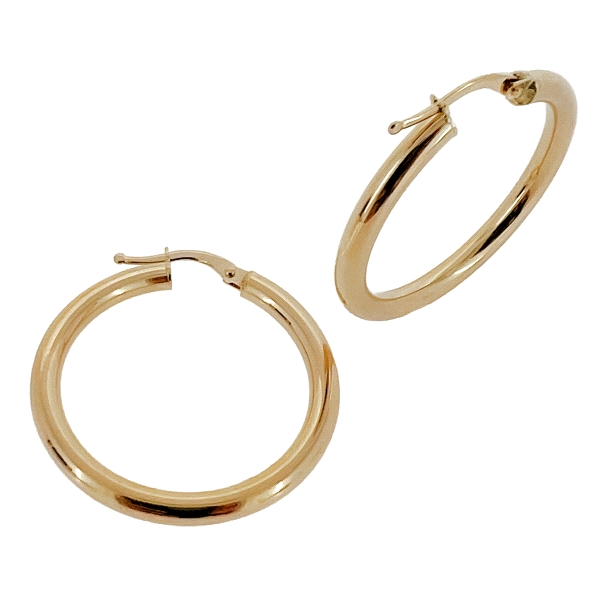 PENDIENTE CRIOLLA ORO 18 KTES. 3 X 30 MM
