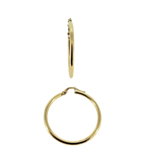PENDIENTE CRIOLLA ORO 18 KTES. 2 X 28 MM