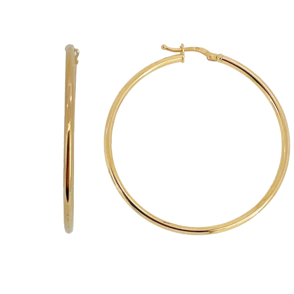 PENDIENTE CRIOLLA ORO 18 KTES. 2 X 45 MM