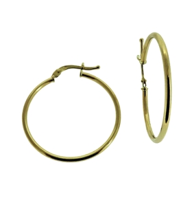 PENDIENTE CRIOLLA ORO 18 KTES. 1.50 X 33