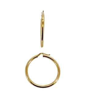 PENDIENTE AROS ORO 1ª LEY 3 X 35 EXTERIO