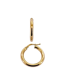 PENDIENTE CRIOLLA ORO 18 KTES. 3 X 21 MM