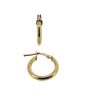 PENDIENTE CRIOLLA ORO 18 KTES. 2 X 14