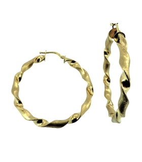 PENDIENTES AROS ORO PRIMERA LEY 3,5X38