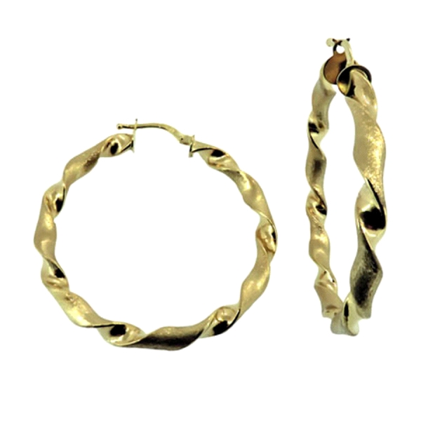PENDIENTES AROS ORO PRIMERA LEY 3,5X38