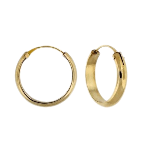 PENDIENTES CRIOLLAS UNISEX ORO 18 KTES.