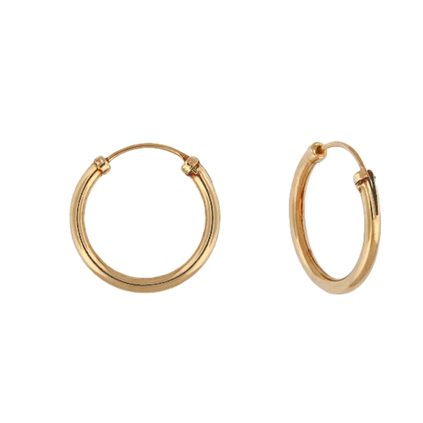 PENDIENTE CRIOLLAS UNISEX ORO 18 KTES. 2