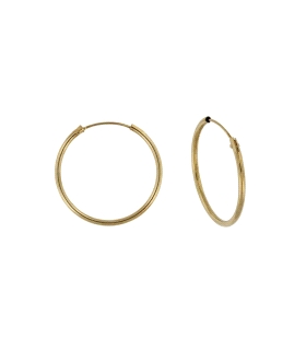 PENDIENTE CRIOLLAS UNISEX ORO 18 KTES. 1.20 X 16 MM. EXTERIOR