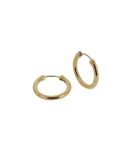 PENDIENTE CRIOLLA ORO 1ª LEY 2 X 16 MM.