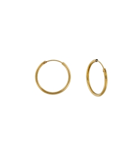 PENDIENTES UNISEX AROS ORO 1ª LEY 1 X 8