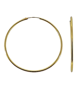 PENDIENTE CRIOLLAS ORO 18 KTES. 1.50 X 5