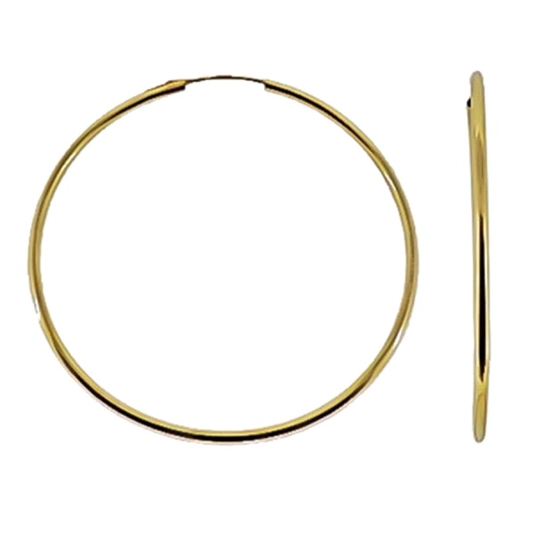 PENDIENTE CRIOLLAS ORO 18 KTES. 1.50 X 5