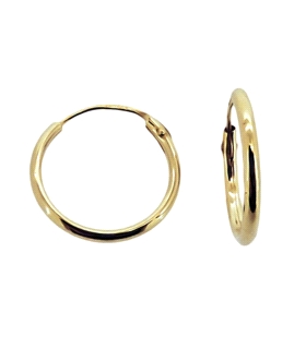 PENDIENTE AROS ORO 18 KTES. 1,20 X 14 MM