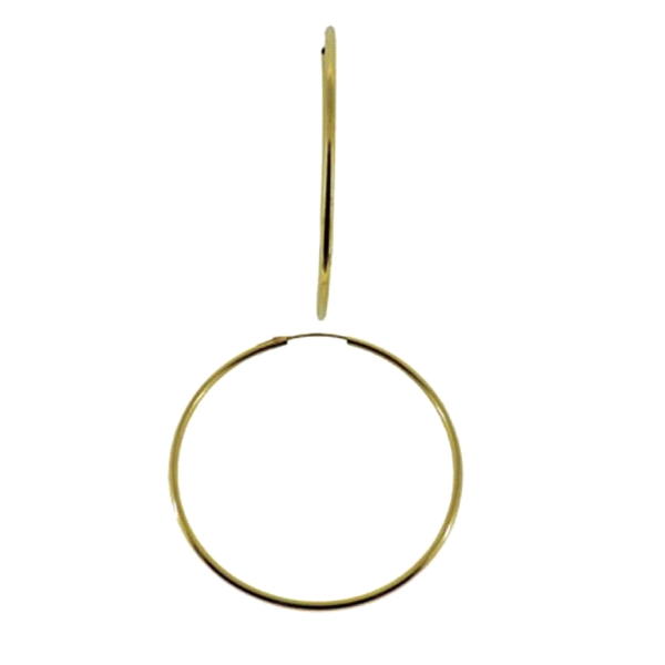 PENDIENTE CRIOLLAS ORO 18 KTES. 1,50 X 4