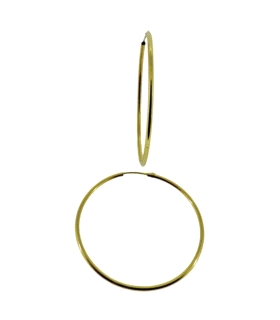 PENDIENTE CRIOLLAS ORO 18 KTES. 1,50 X 4