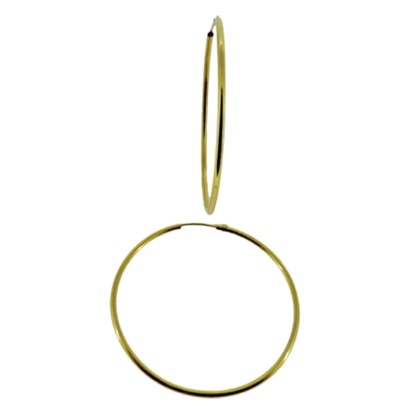 PENDIENTE CRIOLLAS ORO 18 KTES. 1,50 X 4