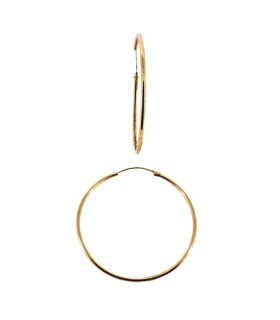 PENDIENTE AROS ORO 18 KTES. 1,20 X 30 EX