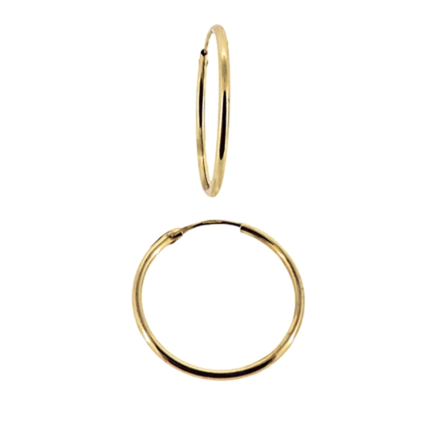 PENDIENTE AROS ORO 18 KTES. 1,20 X 18 EX