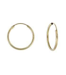 PENDIENTE CRIOLLAS UNISEX ORO 18 KTES. 1