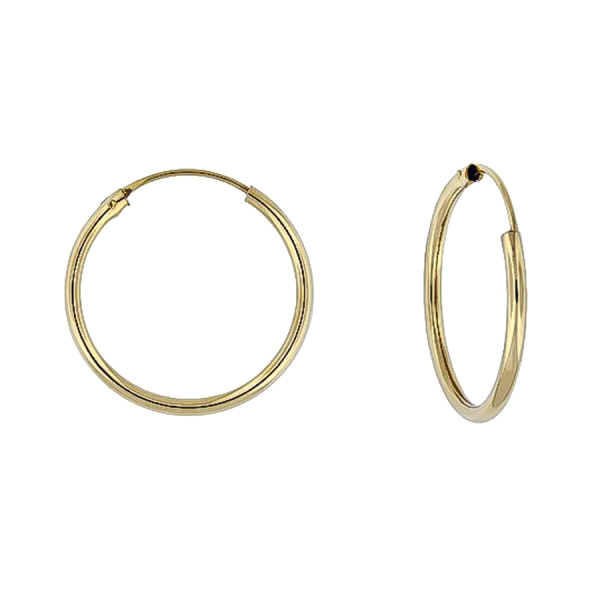 PENDIENTE CRIOLLAS UNISEX ORO 18 KTES. 1