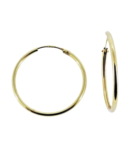 PENDIENTE AROS ORO 18 KTES. 1,20 X 20 MM