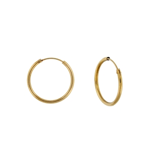 PENDIENTE AROS ORO 1ª LEY 1 X 10 MM EXTE