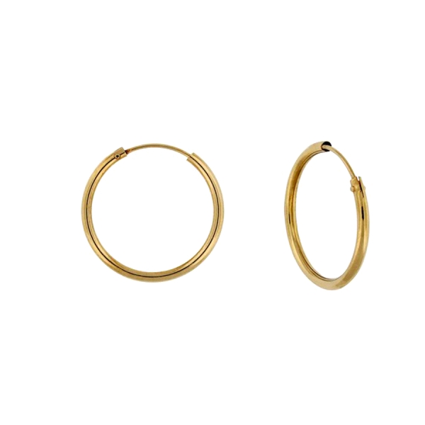 PENDIENTE AROS ORO 1ª LEY 1 X 10 MM EXTE