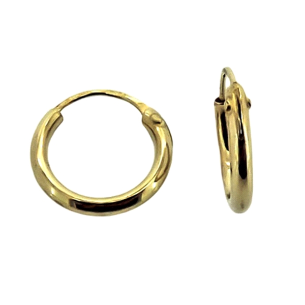 PENDIENTE CRIOLLA ORO 18 KTES. 1,50 X 10