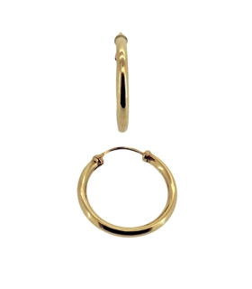 PENDIENTE CRIOLLA ORO 18 KTES. 2 X 18 MM