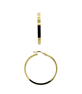 PENDIENTE CRIOLLA TABLA ORO 18 KTES. 3 X