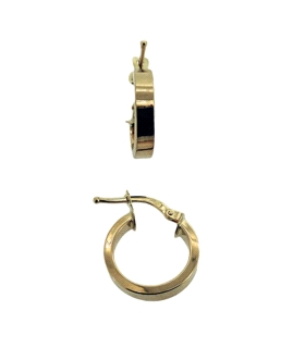 PENDIENTE AROS ORO 1ª LEY CUADRADOS