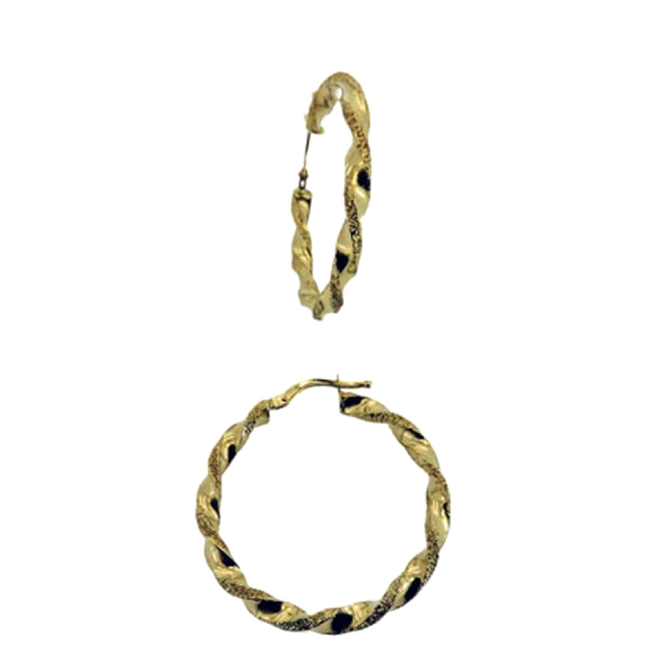 PENDIENTES AROS ORO PRIMERA LEY 3 X 30