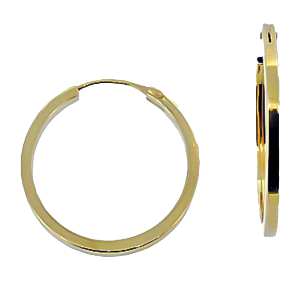 PENDIENTE AROS ORO 1ª LEY 1.40 X 31