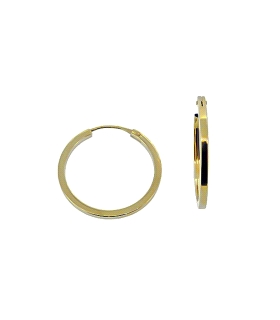 PENDIENTE CRIOLLA ORO 18 KTES. 1.40 X 20