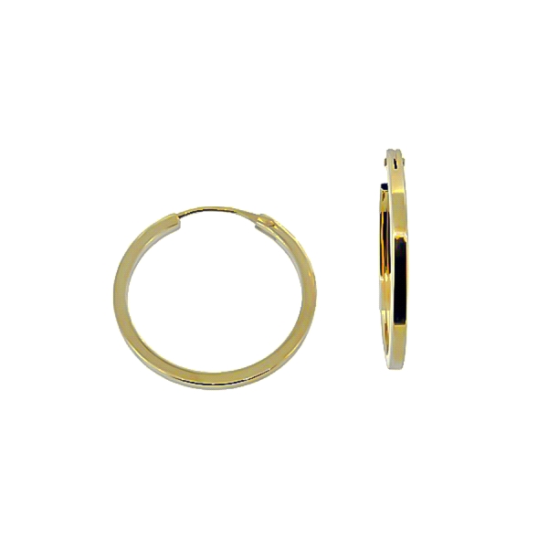 PENDIENTE CRIOLLA ORO 18 KTES. 1.40 X 20