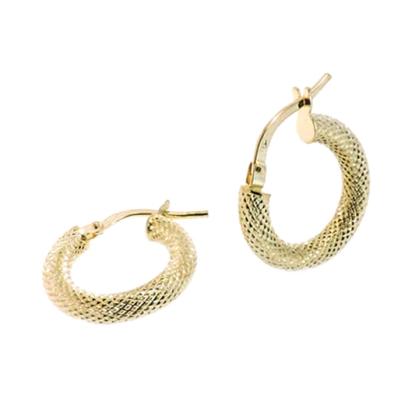 PENDIENTES AROS ORO 1ª LEY 3 X 16 MM