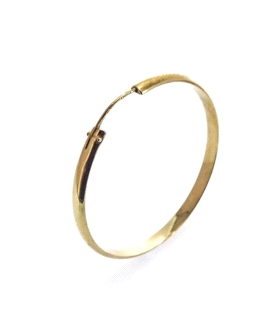 PENDIENTES AROS ORO 1ª LEY M/C 3 X 35 MM