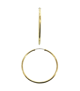 PENDIENTES AROS MUJER ORO 1ª LEY 2 X 50