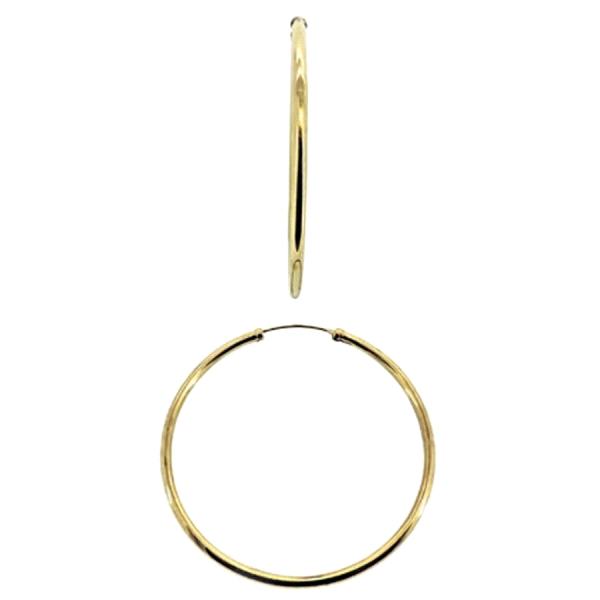 PENDIENTES AROS MUJER ORO 1ª LEY 2 X 50