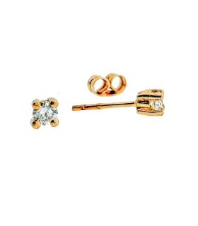 PENDIENTE ORO 18 KTES. 0,22 CT. PRESION