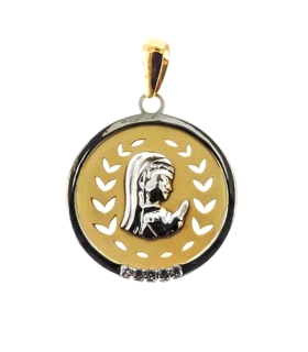 MEDALLA VIRGEN NIÑA ORO 1ª LEY 16 MM
