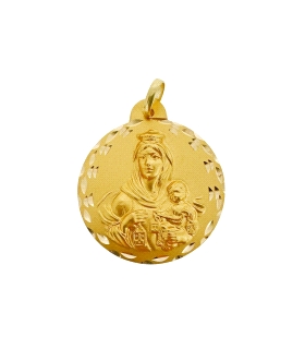 MEDALLA VIRGEN DEL CARMEN ORO 18 KTES. 2