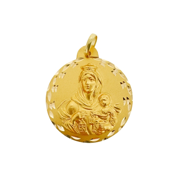 MEDALLA VIRGEN DEL CARMEN ORO 18 KTES. 2